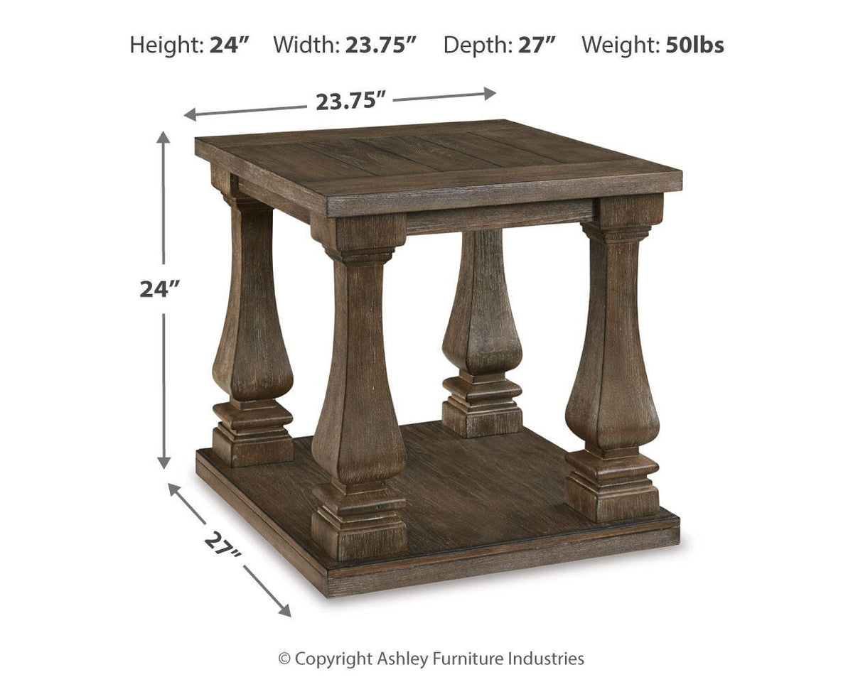 Johnelle Coffee Table Sets - T776T1, T776T2 - approximate manufacturer dimensions (supplier image 7)