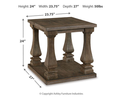 Johnelle Coffee Table Sets - T776T1, T776T2 - approximate manufacturer dimensions (supplier image 7)