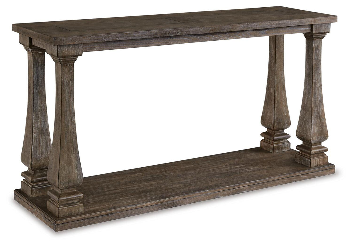 Johnelle Sofa Table - T776-4 - product view or room setting; only console table included (supplier image 1)