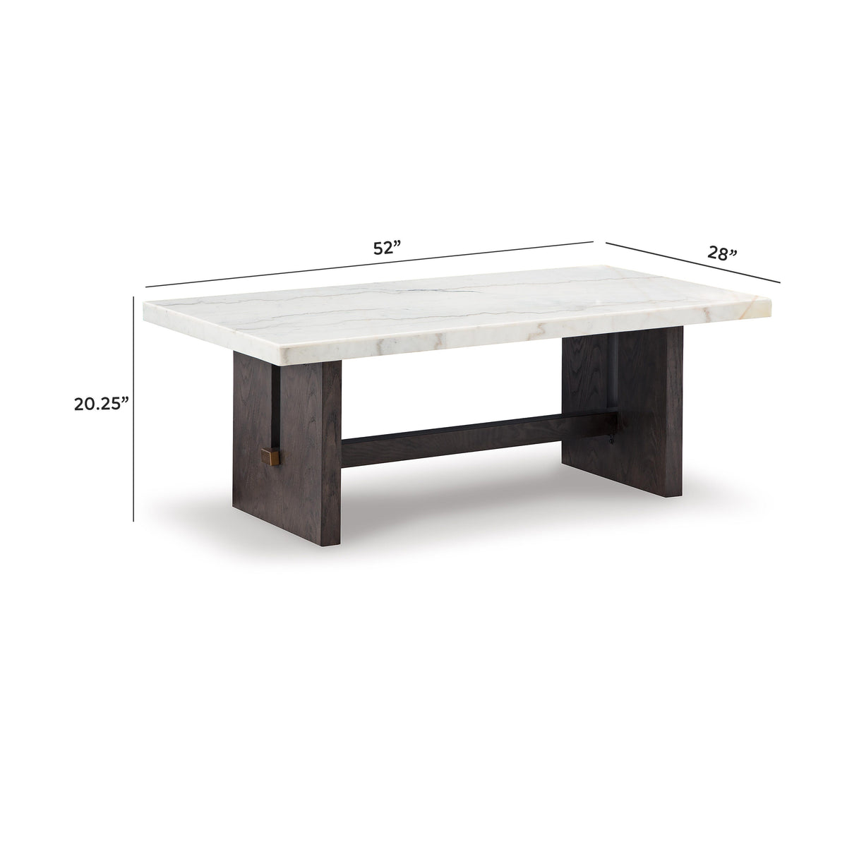 Burkhaus Coffee Table and 2 End Tables - T779T1 - approximate manufacturer dimensions (supplier image 18)