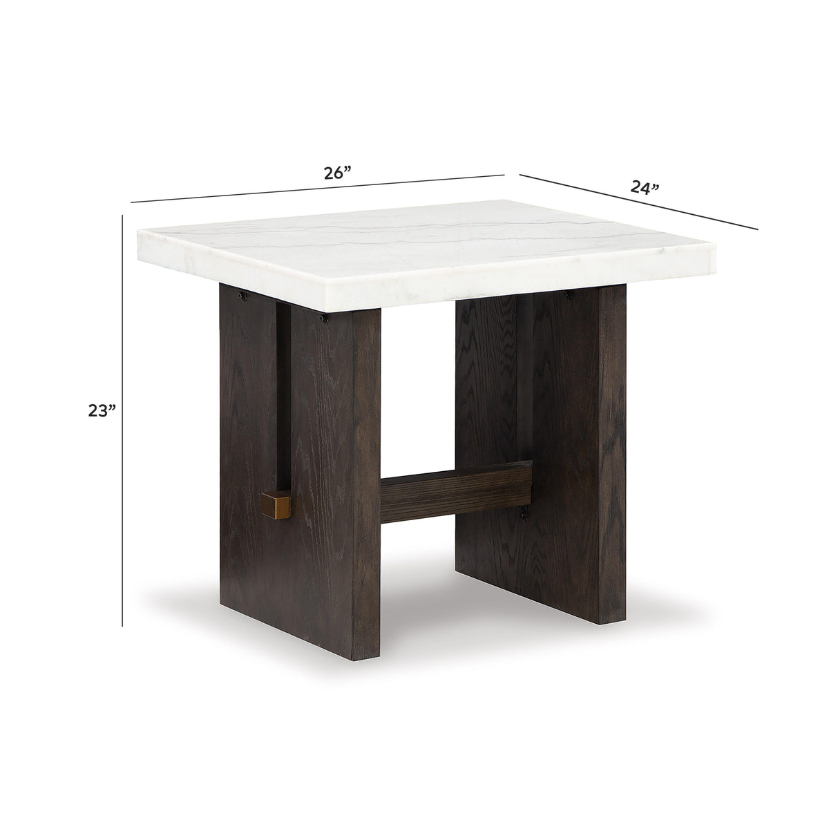 Burkhaus Coffee Table and 2 End Tables - T779T1 - approximate manufacturer dimensions (supplier image 19)
