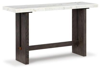 Burkhaus Sofa Table - T779-4 - product view or room setting; only console table included (supplier image 1)