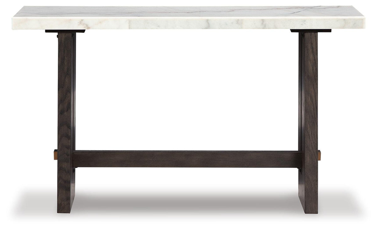 Burkhaus Sofa Table - T779-4 - product view or room setting; only console table included (supplier image 3)