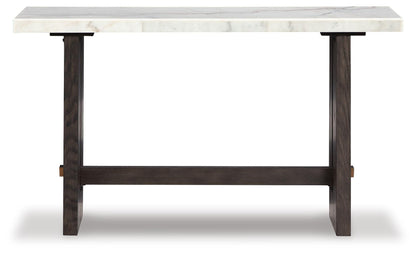 Burkhaus Sofa Table - T779-4 - product view or room setting; only console table included (supplier image 3)