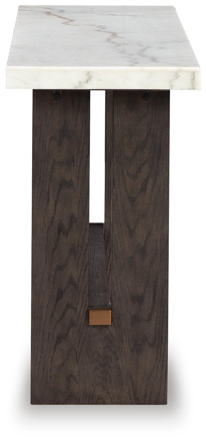 Burkhaus Sofa Table - T779-4 - product view or room setting; only console table included (supplier image 4)