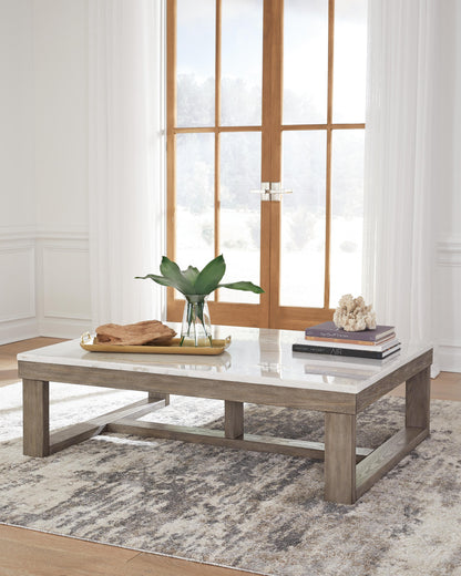 Loyaska Coffee Table - T789-1 - product view or room setting; only coffee table included (supplier image 2)