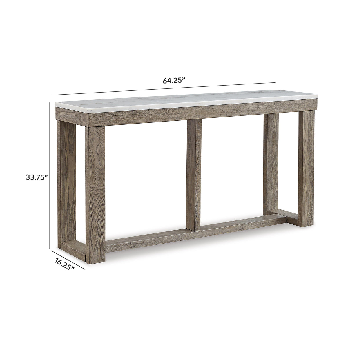Loyaska Sofa Table - T789-4 - approximate manufacturer dimensions (supplier image 8)