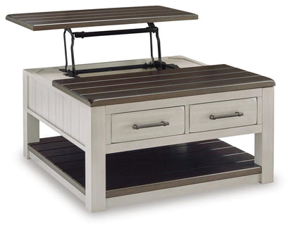 Darborn Lift-top Coffee Table and 2 Chairside End Tables - T796T1 - product view or room setting; complete kit and included component views (supplier image 3)