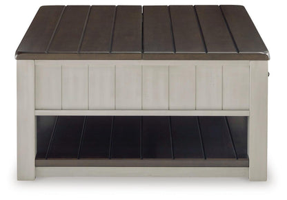 Darborn Lift-top Coffee Table and 2 Chairside End Tables - T796T1 - product view or room setting; complete kit and included component views (supplier image 6)