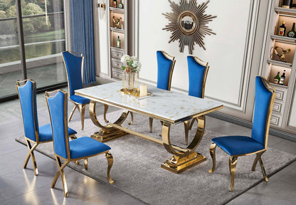 Marta Dining Set — table or matching chair detail