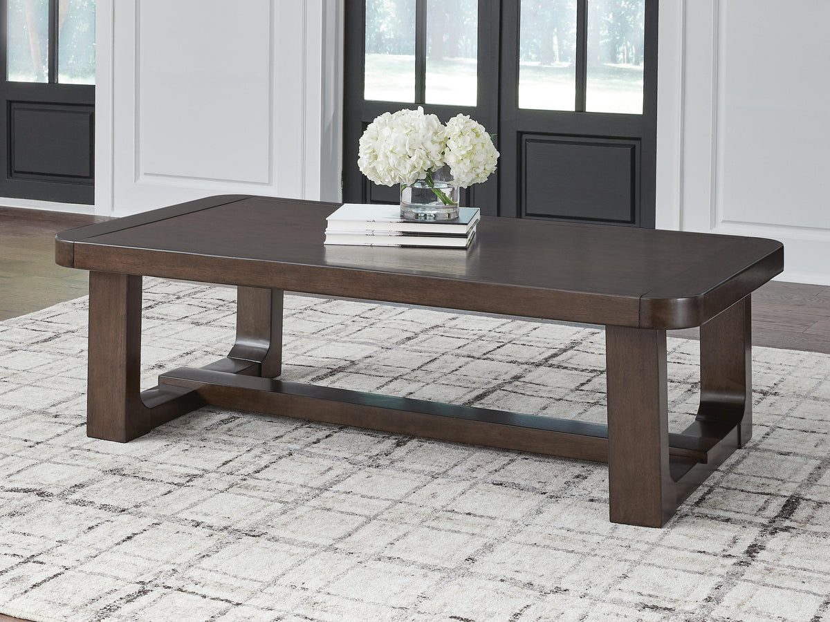 Breckington Coffee Table - T856-1 - product view or room setting; only coffee table included (supplier image 2)