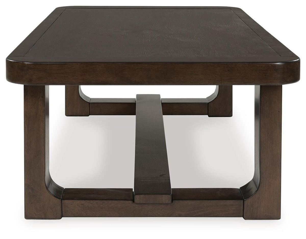 Breckington Coffee Table - T856-1 - product view or room setting; only coffee table included (supplier image 4)