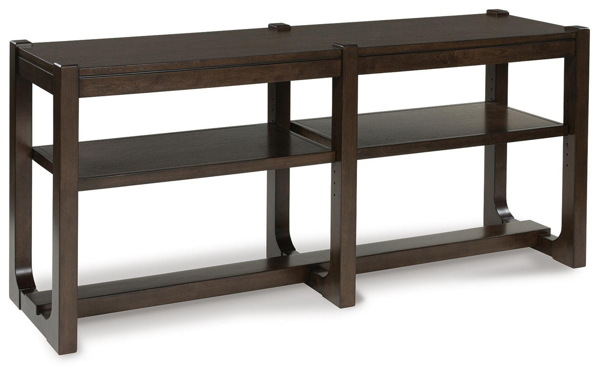 Breckington Sofa Table - T856-4 - product view or room setting; only console table included (supplier image 1)