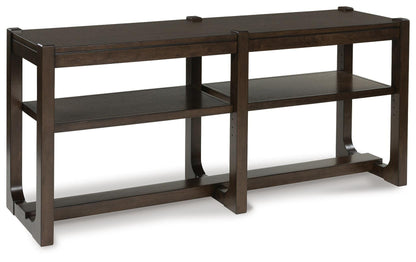 Breckington Sofa Table - T856-4 - product view or room setting; only console table included (supplier image 1)