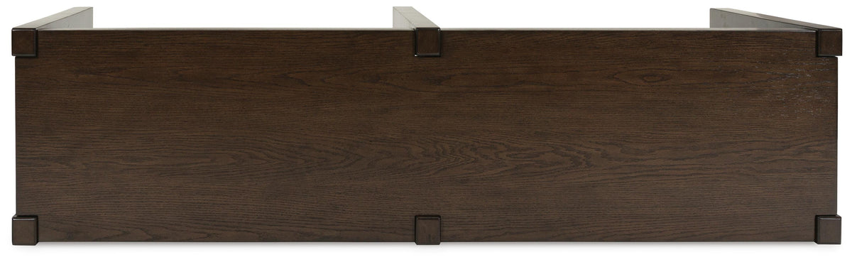Breckington Sofa Table - T856-4 - product view or room setting; only console table included (supplier image 4)