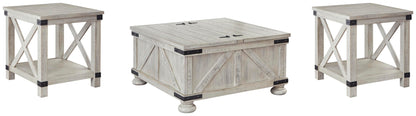 Carynhurst Coffee Table and 2 End Tables - T929T1 - product view or room setting; complete kit and included component views (supplier image 16)