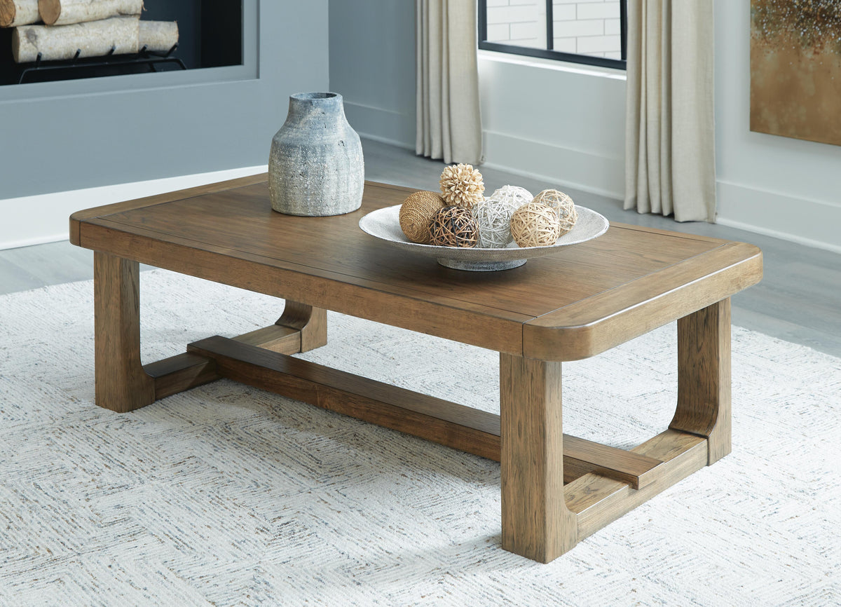 Cabalynn Coffee Table and 2 End Tables - T974T1 - product view or room setting; complete kit and included component views (supplier image 16)