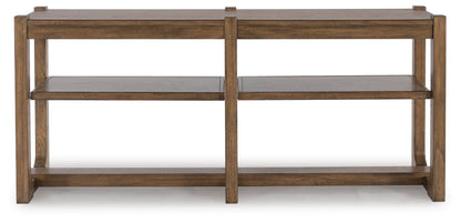 Cabalynn Sofa Table - T974-4 - product view or room setting; only console table included (supplier image 3)