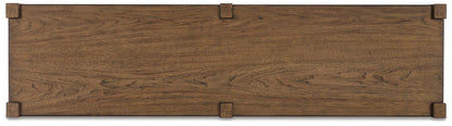 Cabalynn Sofa Table - T974-4 - product view or room setting; only console table included (supplier image 4)