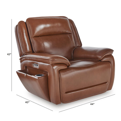 Healy Pier Power Recliner - U1120413 - approximate manufacturer dimensions (supplier image 10)