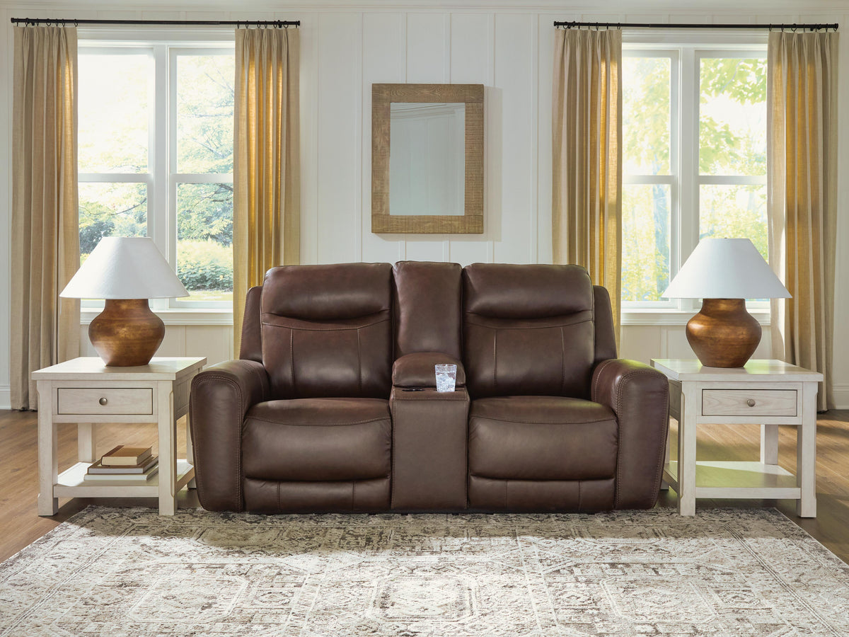 Gravier Power Reclining Loveseat with Console - U1330118 - product view or room setting; only loveseat included (supplier image 2)