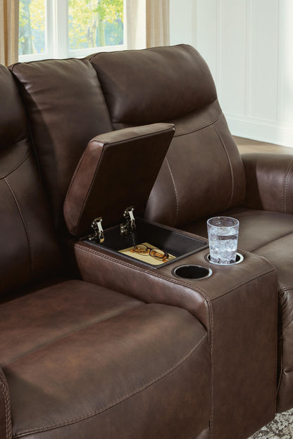 Gravier Power Reclining Loveseat with Console - U1330118 - product view or room setting; only loveseat included (supplier image 7)