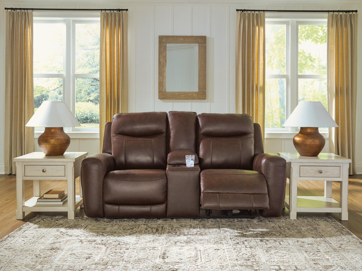 Gravier Power Reclining Loveseat with Console - U1330118 - product view or room setting; only loveseat included (supplier image 6)
