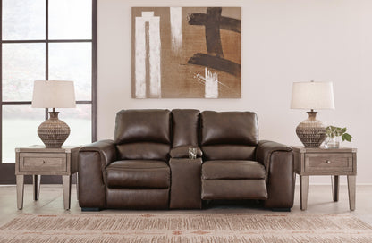 Alessandro Power Reclining Loveseat with Console - U2550218 - product view or room setting; only loveseat included (supplier image 7)
