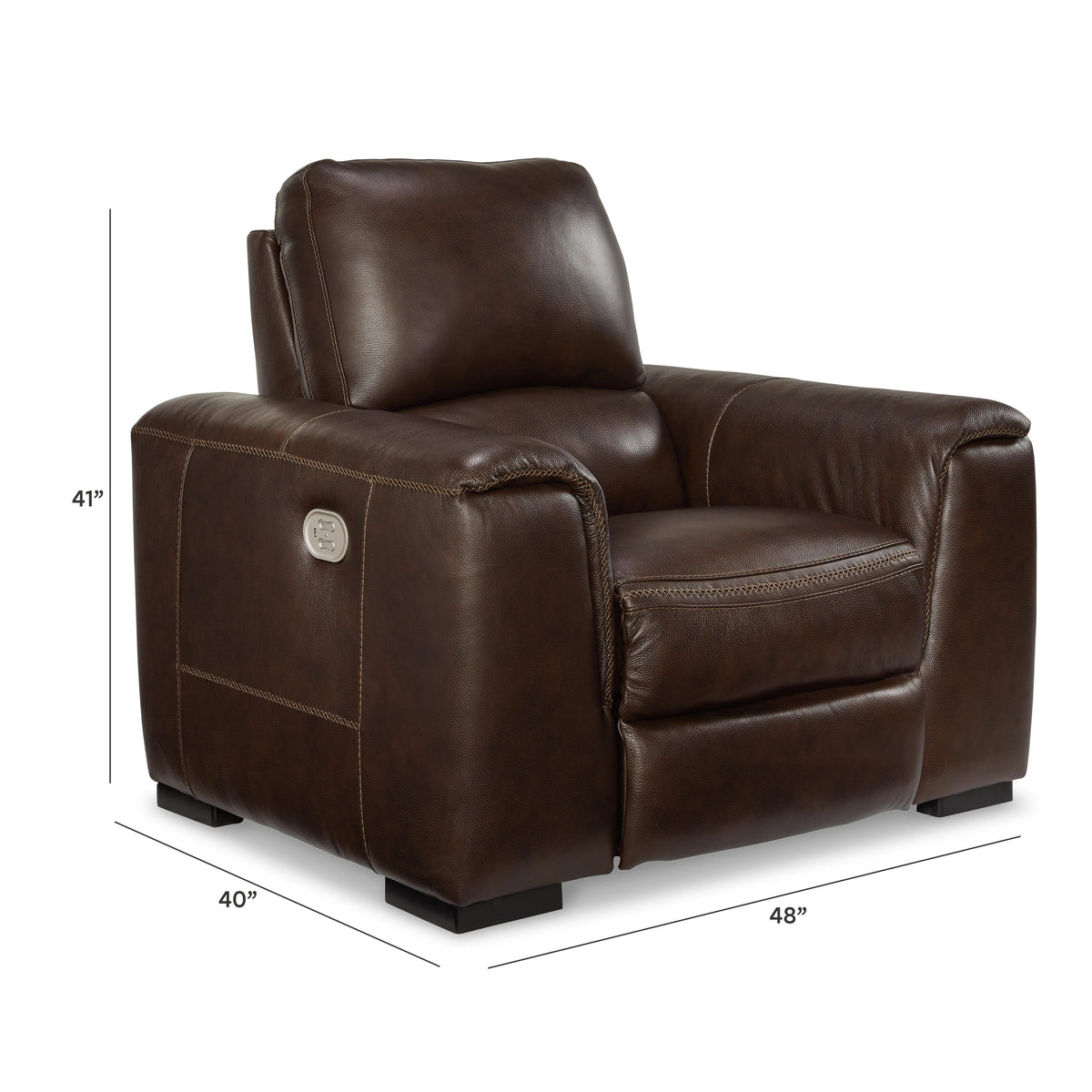 Alessandro Power Recliner - U2550213 - approximate manufacturer dimensions (supplier image 13)