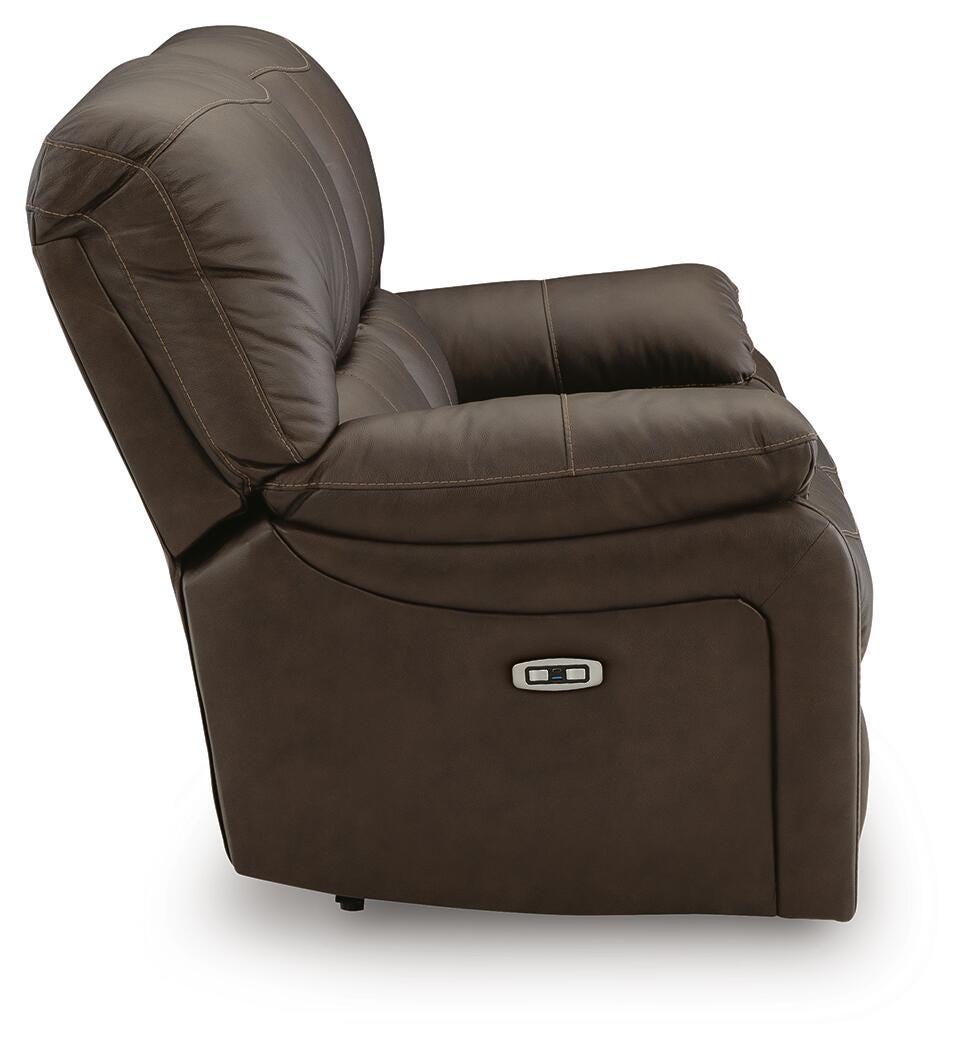 Leesworth Power Reclining Loveseat - U4380874 - product view or room setting; only loveseat included (supplier image 5)