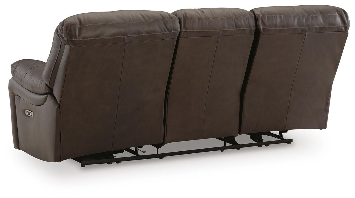 Leesworth Power Reclining Sofa - U4380887 - product view or room setting; only sofa included (supplier image 6)