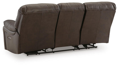 Leesworth Power Reclining Sofa - U4380887 - product view or room setting; only sofa included (supplier image 6)
