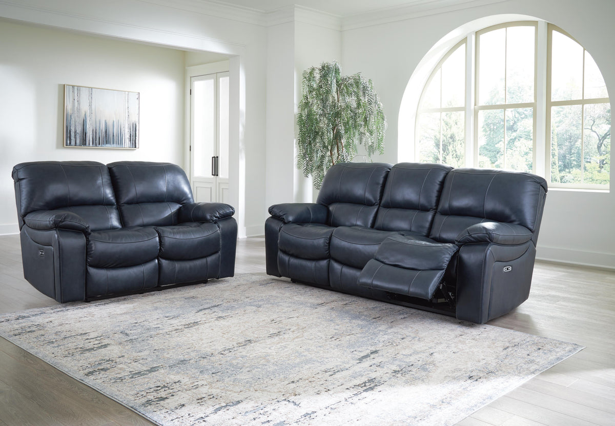 Leesworth sofa and loveseat set, Ocean, U43809U1: original manufacturer image; only listed sofa and loveseat included. Castillo Furniture, Philadelphia.