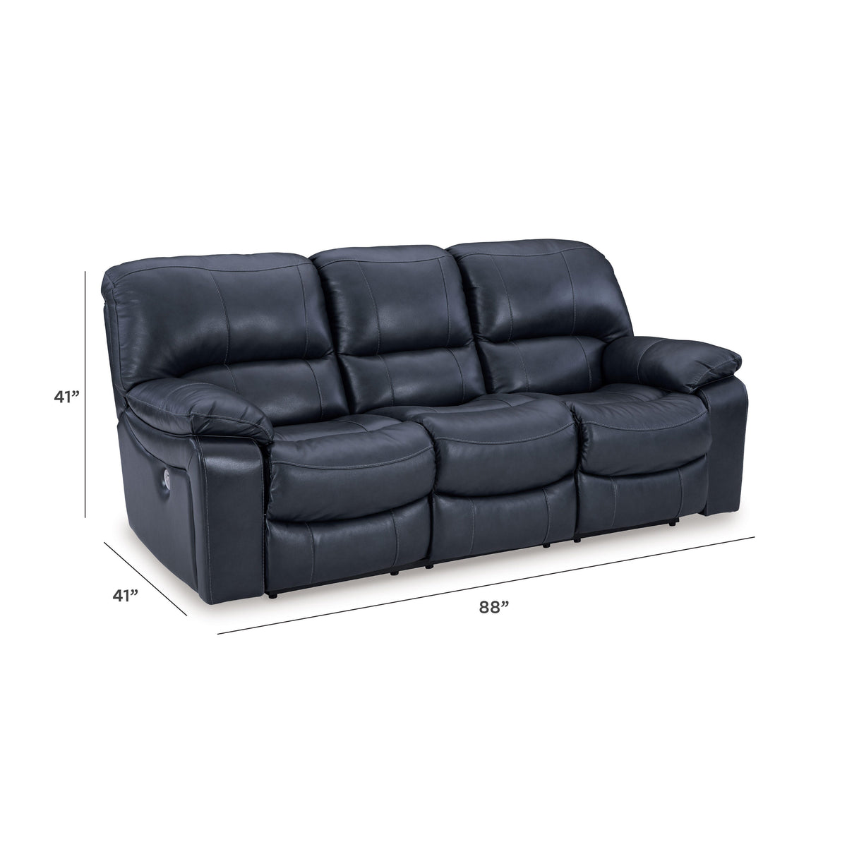 Leesworth Power Reclining Sofa - U4380987 - approximate manufacturer dimensions (supplier image 21)