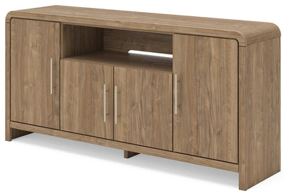Dovander 63" TV Stand - W1121-68 - product view or room setting; only tv stand included (supplier image 3)