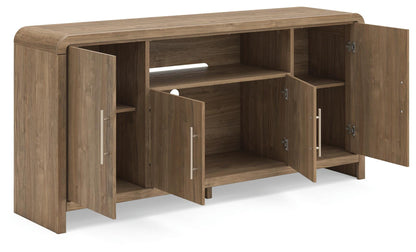 Dovander 63" TV Stand - W1121-68 - product view or room setting; only tv stand included (supplier image 4)