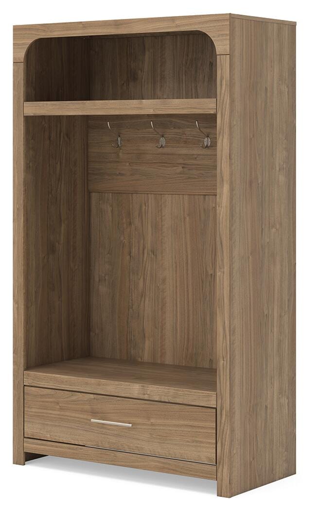 Dovander Hall Tree with Storage Bench - W1121-79 - product view or room setting; only storage included (supplier image 3)