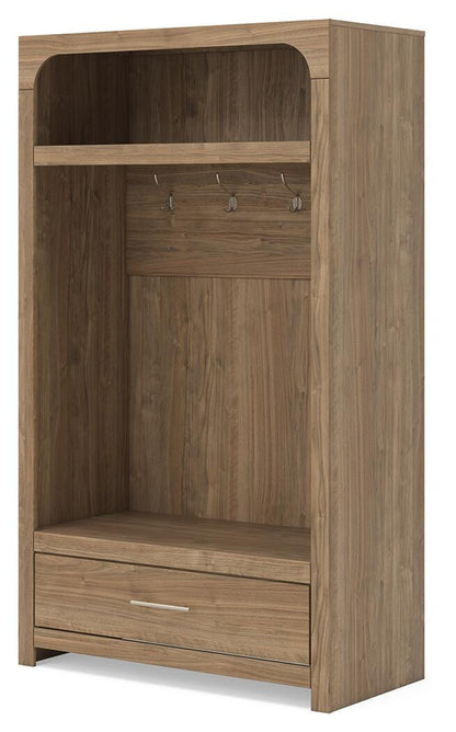 Dovander Hall Tree with Storage Bench - W1121-79 - product view or room setting; only storage included (supplier image 3)