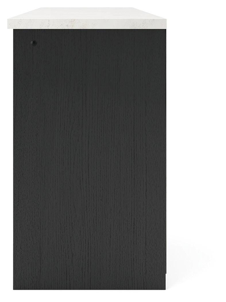 Cadmori 63" TV Stand - W2616-468 - product view or room setting; only tv stand included (supplier image 8)