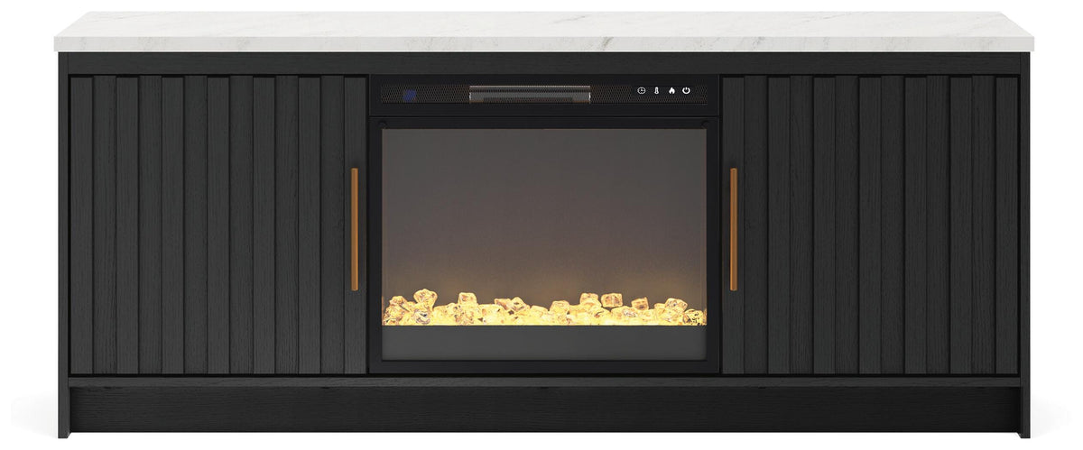 Cadmori 63" TV Stand with Electric Fireplace