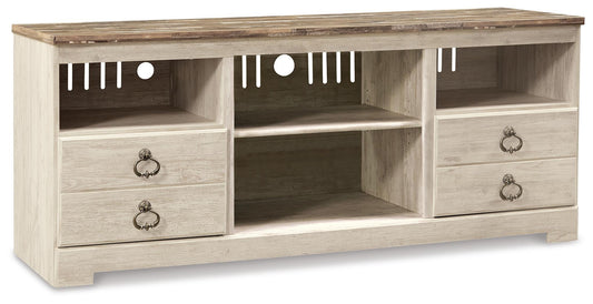 Willowton 64" TV Stand - W267-68 - product view or room setting; only tv stand included (supplier image 1)