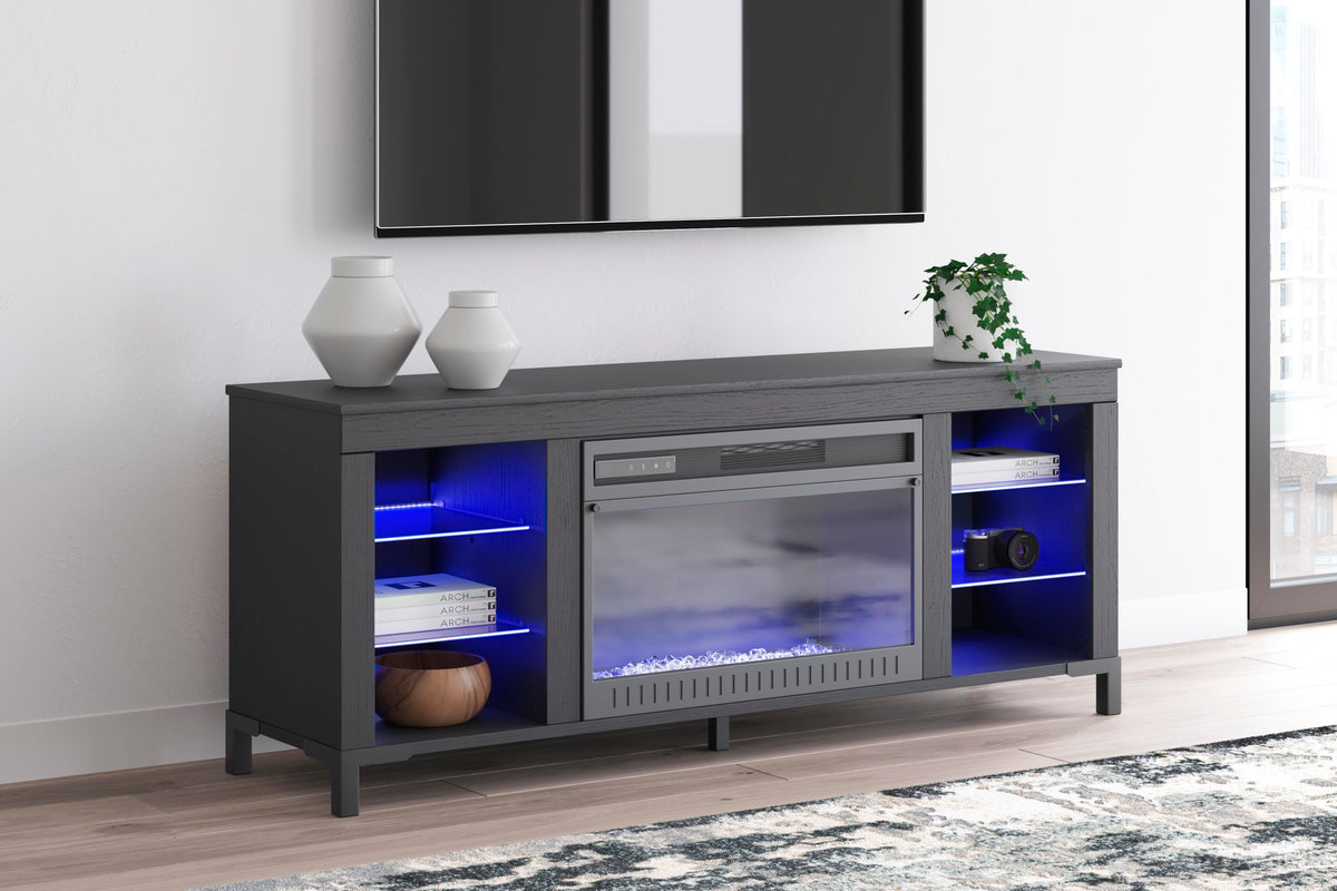 Cayberry 60" TV Stand with Electric Fireplace - W2721-168 - product view or room setting; only tv stand included (supplier image 13)