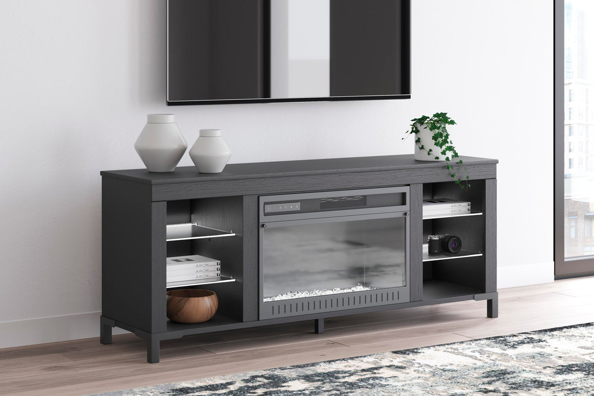 Cayberry 60" TV Stand with Electric Fireplace - W2721-168 - product view or room setting; only tv stand included (supplier image 15)