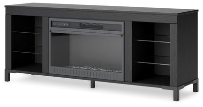 Cayberry 60" TV Stand with Electric Fireplace - W2721-168 - product view or room setting; only tv stand included (supplier image 3)