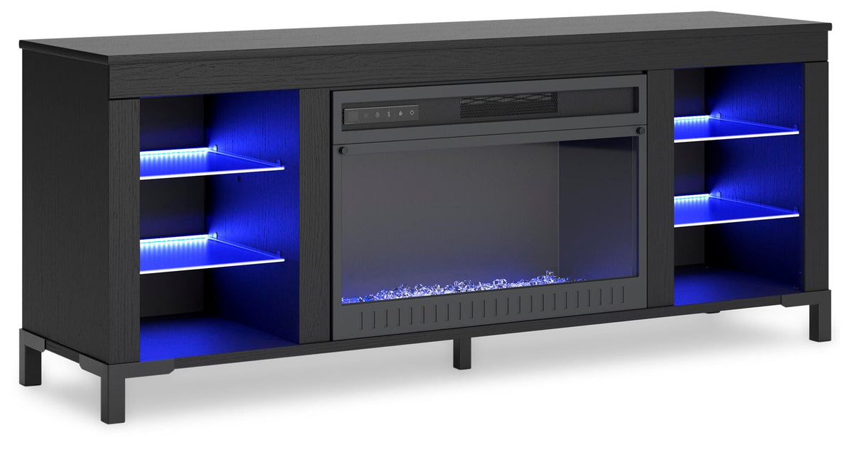 Cayberry 60" TV Stand with Electric Fireplace - W2721-168 - product view or room setting; only tv stand included (supplier image 4)