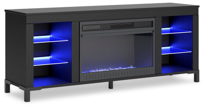 Cayberry 60" TV Stand with Electric Fireplace - W2721-168 - product view or room setting; only tv stand included (supplier image 4)