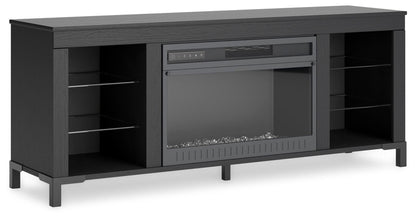 Cayberry 60" TV Stand with Electric Fireplace - W2721-168 - product view or room setting; only tv stand included (supplier image 1)