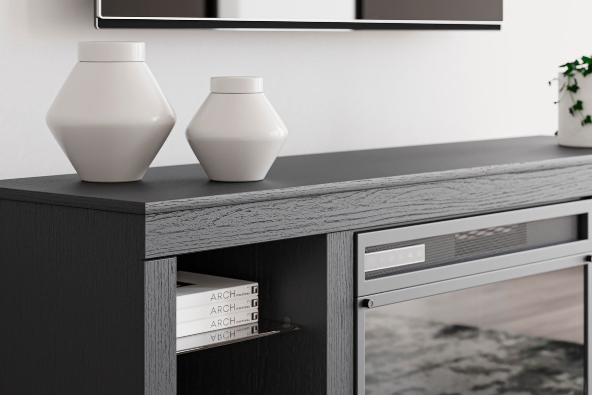 Cayberry 60" TV Stand with Electric Fireplace - W2721-168 - finish or detail (supplier image 12)