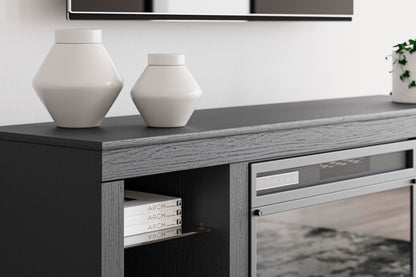 Cayberry 60" TV Stand with Electric Fireplace - W2721-168 - finish or detail (supplier image 12)