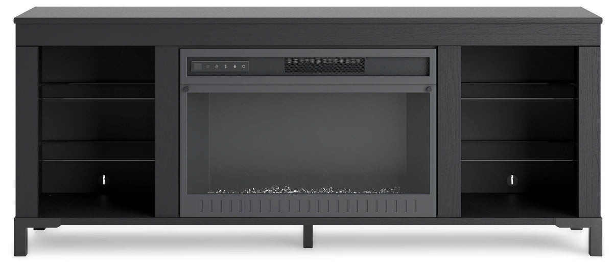 Cayberry 60" TV Stand with Electric Fireplace - W2721-168 - product view or room setting; only tv stand included (supplier image 7)